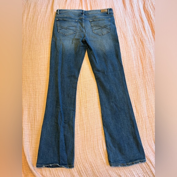 Aeropostale boot cut jeans size 10 long faded boho - Picture 3 of 4